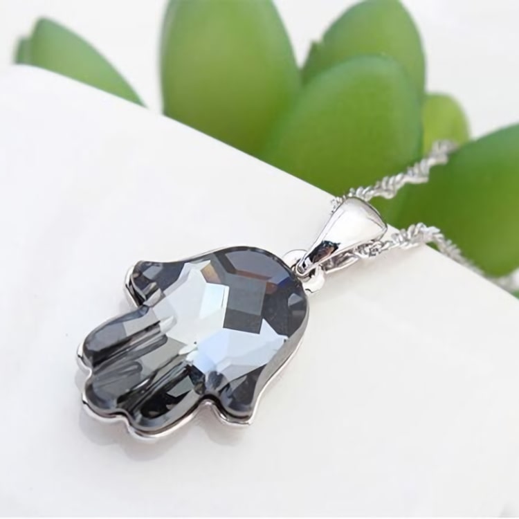 Collier Main de Fatma Noir Alicia Carat