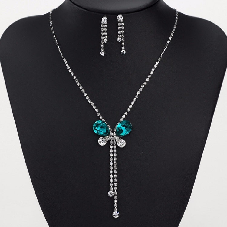 Sublime Parure Bijoux Bleu Turquoise