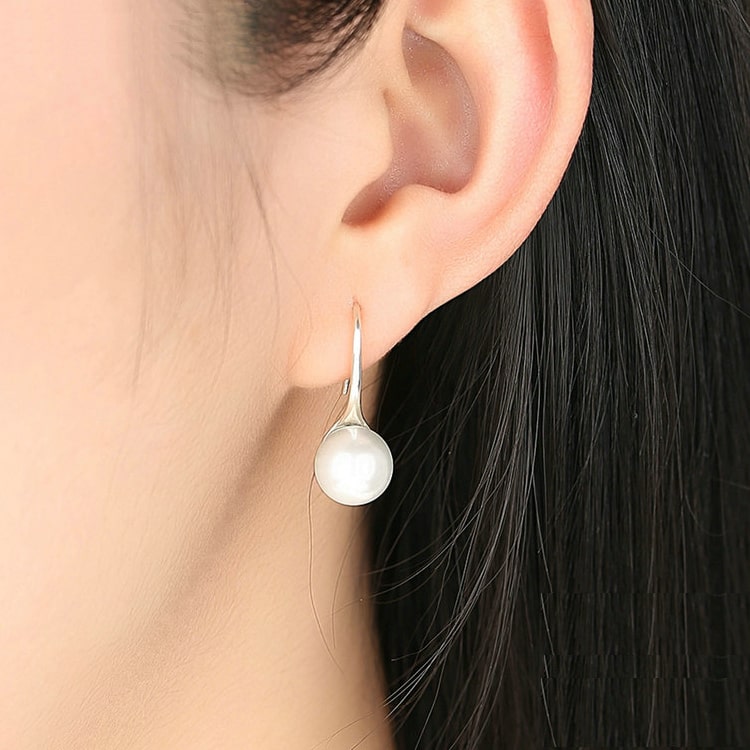 Sublimes Boucles d'Oreilles Goutte d'Eau Perle