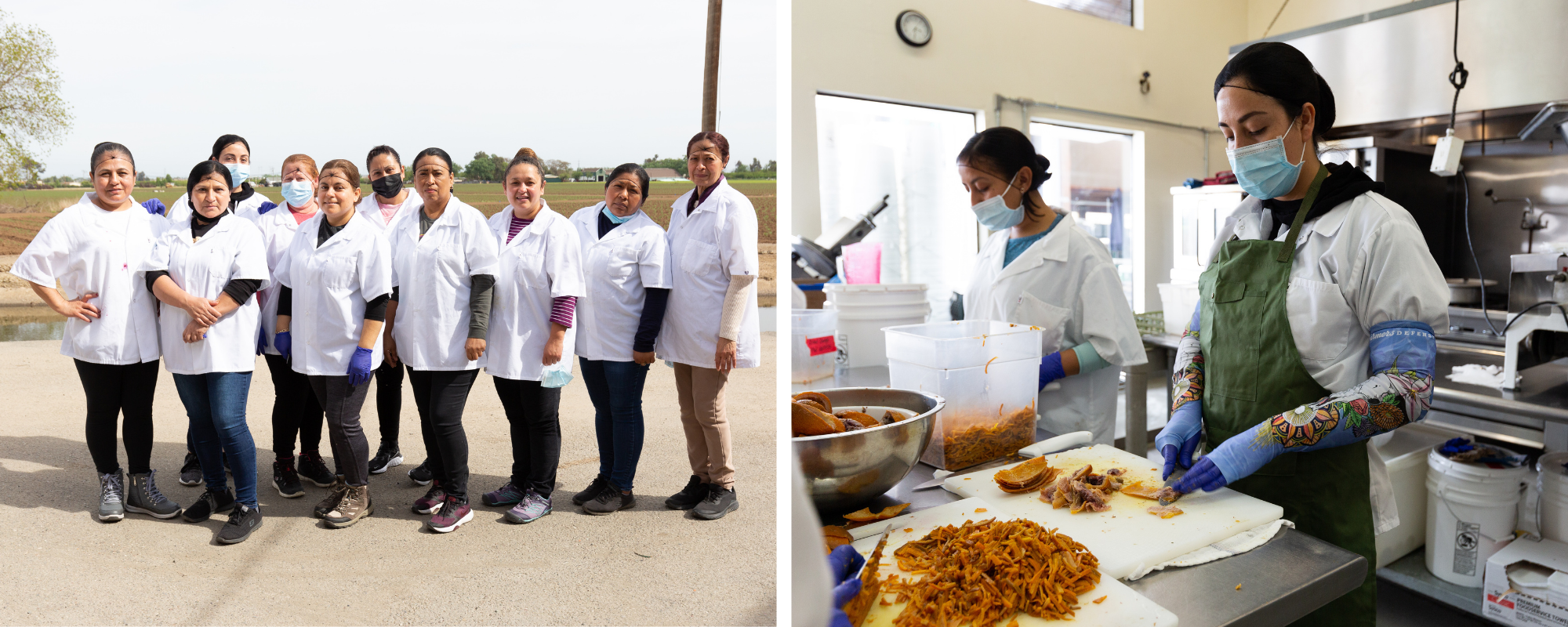 The marmalade-making kitchen crew