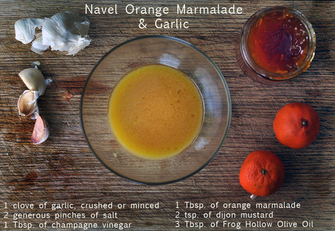 navel orange marmalade and garlic salad dressing recipe