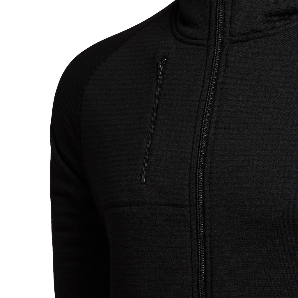 polartec grid fleece hoodie