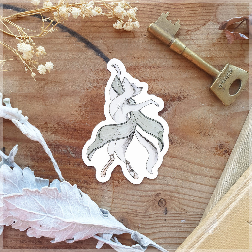 Wolf Dancer Dancing Ballet Animal Sticker