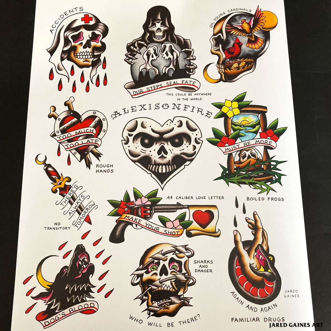 Traditional Tattoo Flash Meets Horror The Art and Journey of Quyen Dinh   Halloween Love