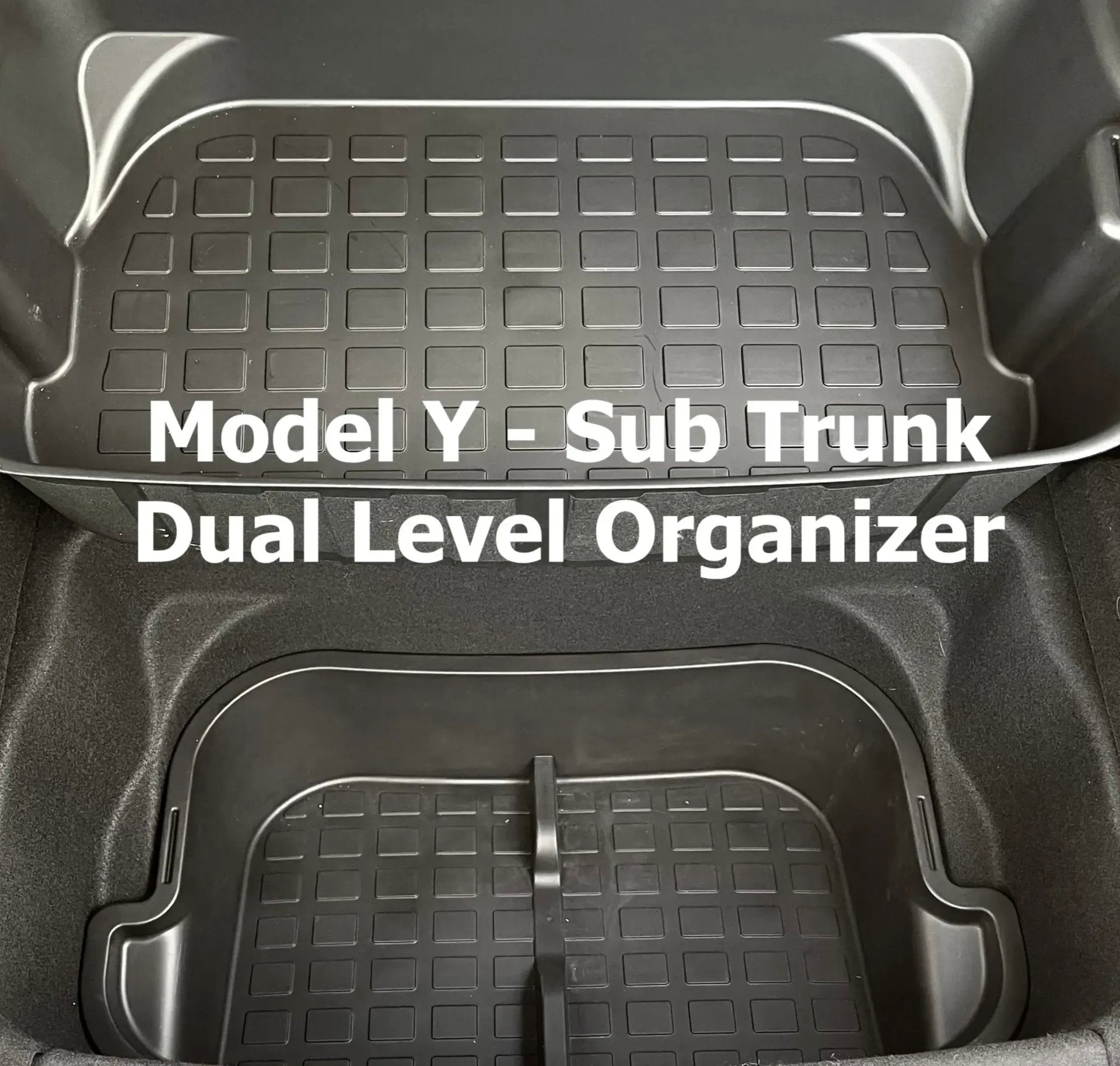 VLOX Tesla Model Y Organisateur de boîte de rangement Accessoires de coffre  et frunk : : Auto et Moto