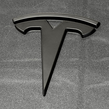 Model Y Replacement TESLA T Logo Emblems for Hood & Trunk (1 Pair, 4 P