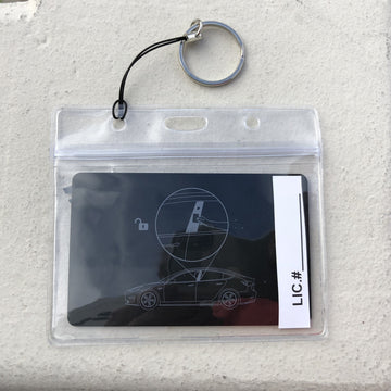 Model 3 & Y Alcantara Key Card Holder / Key Chain