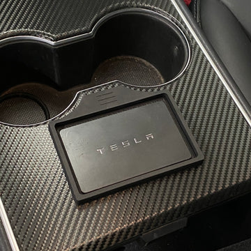 Tesla Key Card Holder  Alcantara and Metal - Marnana