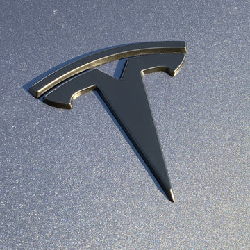 Model 3 Replacement TESLA T Logo Emblems for Hood & Trunk (1 Pair, 4 P