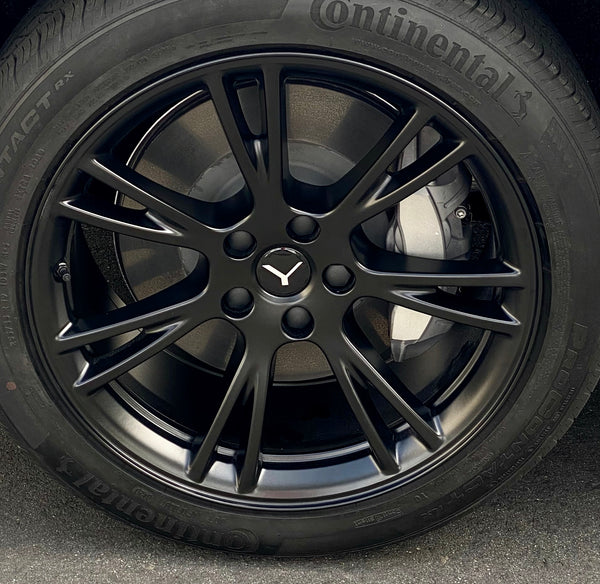 Tesla Model Y Center Caps & Lug Nut Covers - 19" Gemini Wheels- from