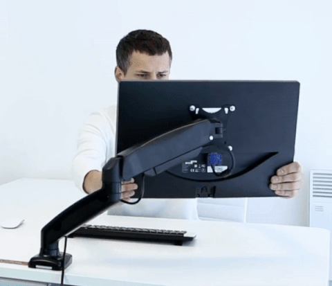 Adjusting G80 monitor arm height