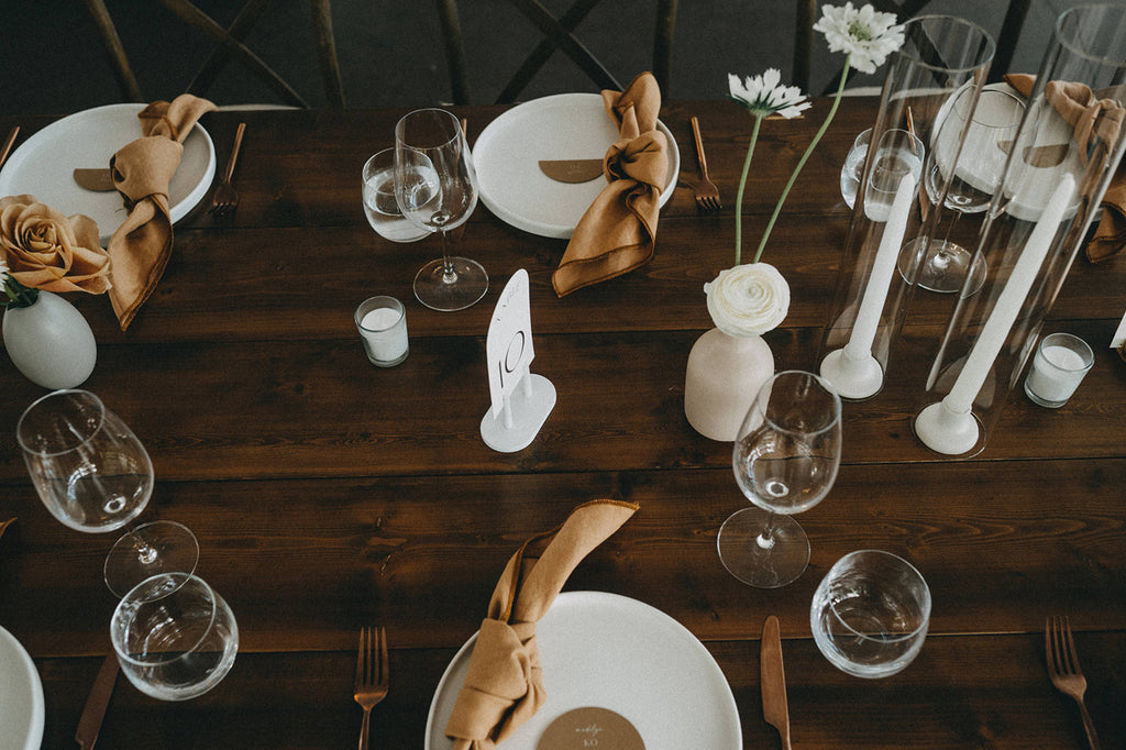 Vancouver Florist - Bud Vases Wedding Reception Table Decor