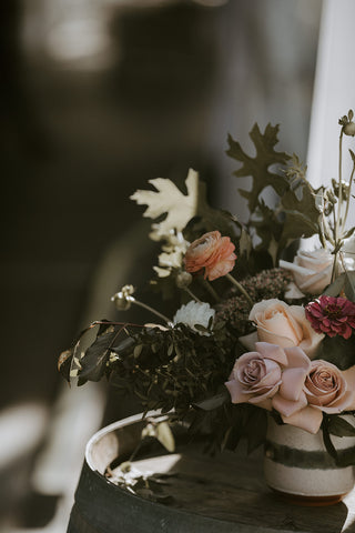 Close up of Fall Wedding Flowers Vancouver 