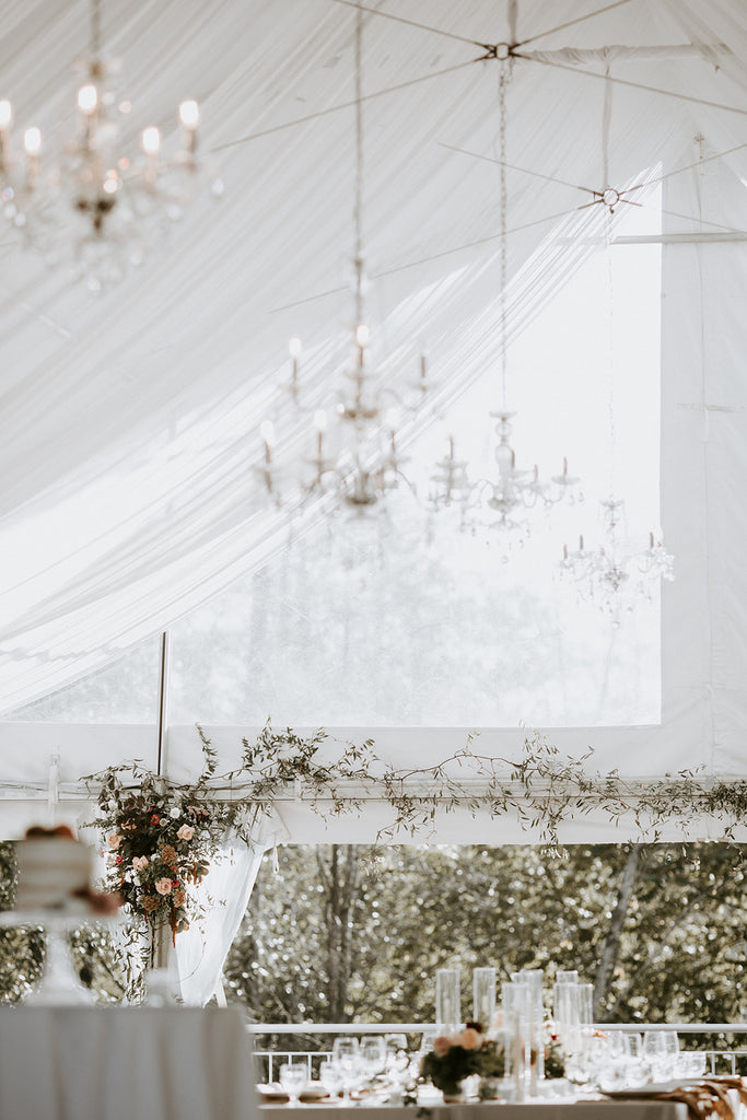 Vancouver Fall Wedding Tent Decor