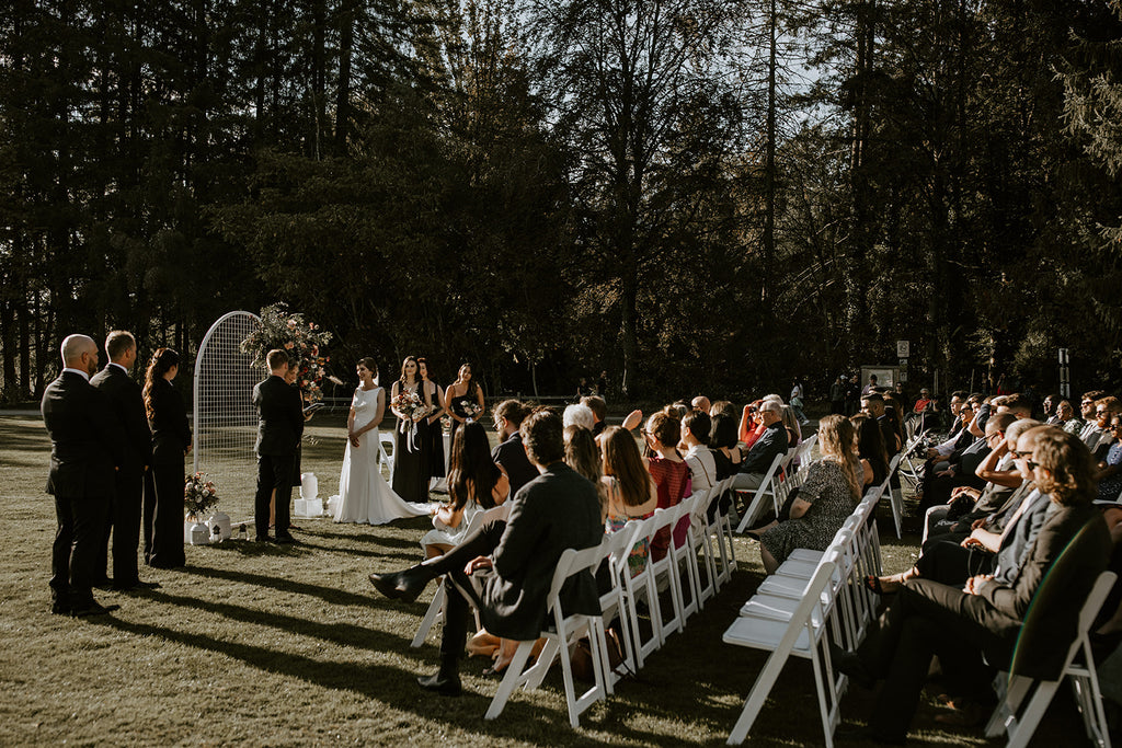 Vancouver Fall Wedding Outdoor Ceremony