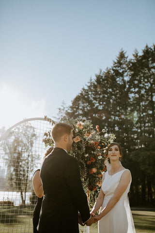 Vancouver Couple Fall Wedding Ceremony