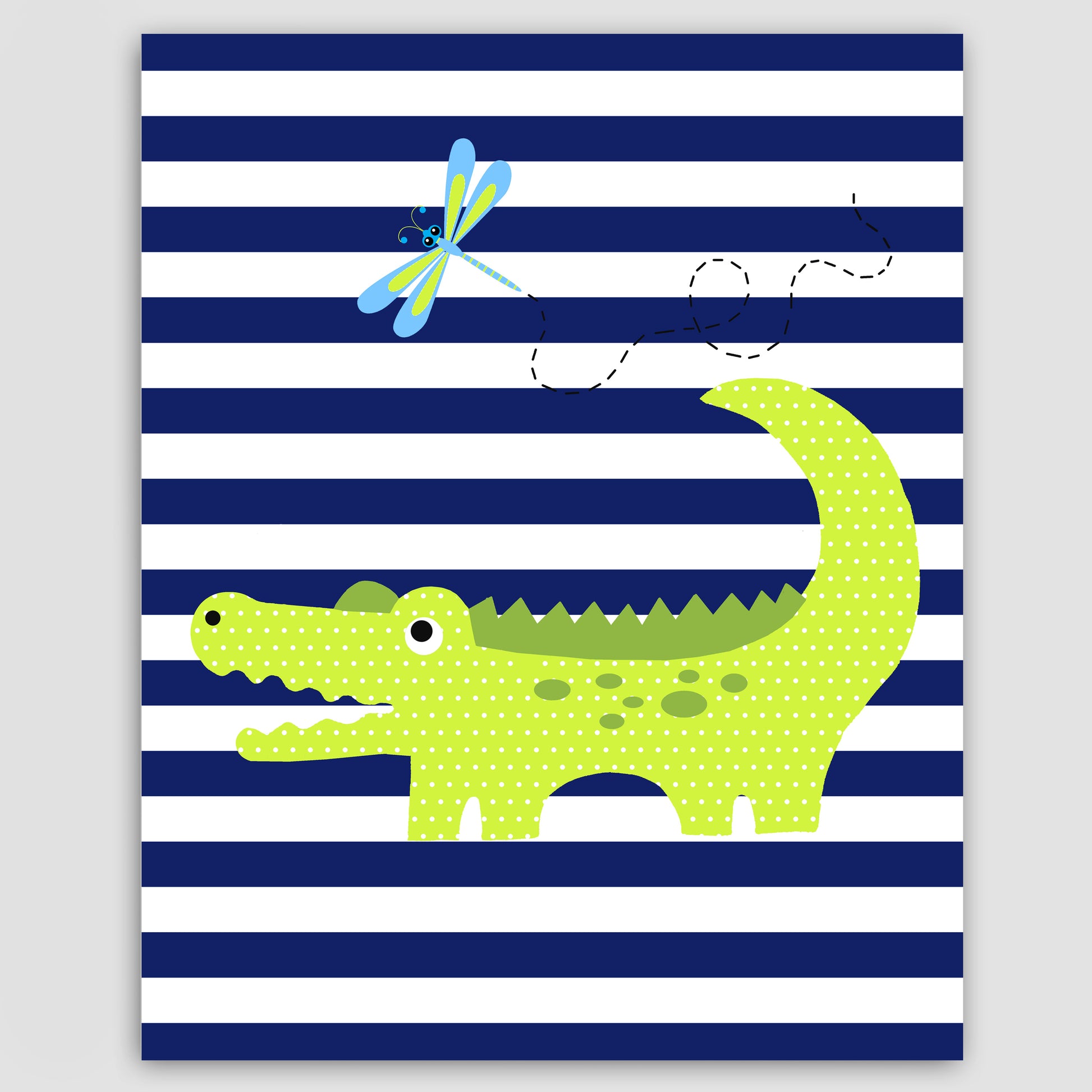 alligator nursery canvas