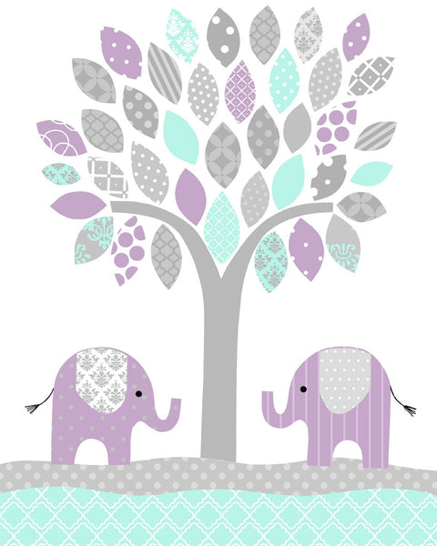 elephant themed baby girl room