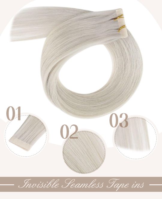 Invisible Seamless Tape in Virgin Human Hair Extensions Injection Hair ...