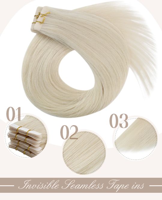 Invisible Seamless Tape in Virgin Human Hair Extensions Injection Hair –  Hetto Human Hair