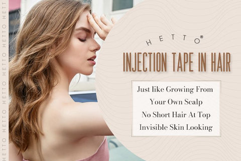 Invisible Seamless Virgin Human Injection Tape in Hair Extensions