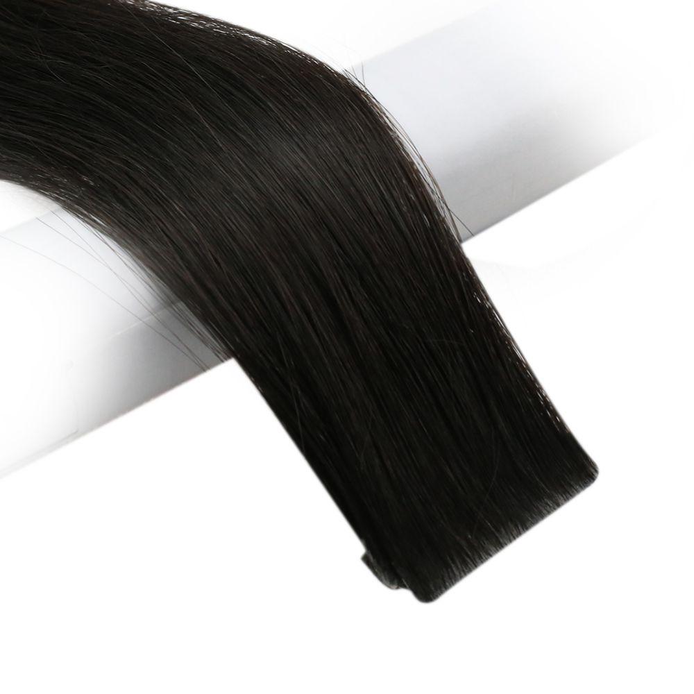 Invisible Seamless Injection Tape In Virgin Human Hair Extensions Jet Hetto Human Hair 