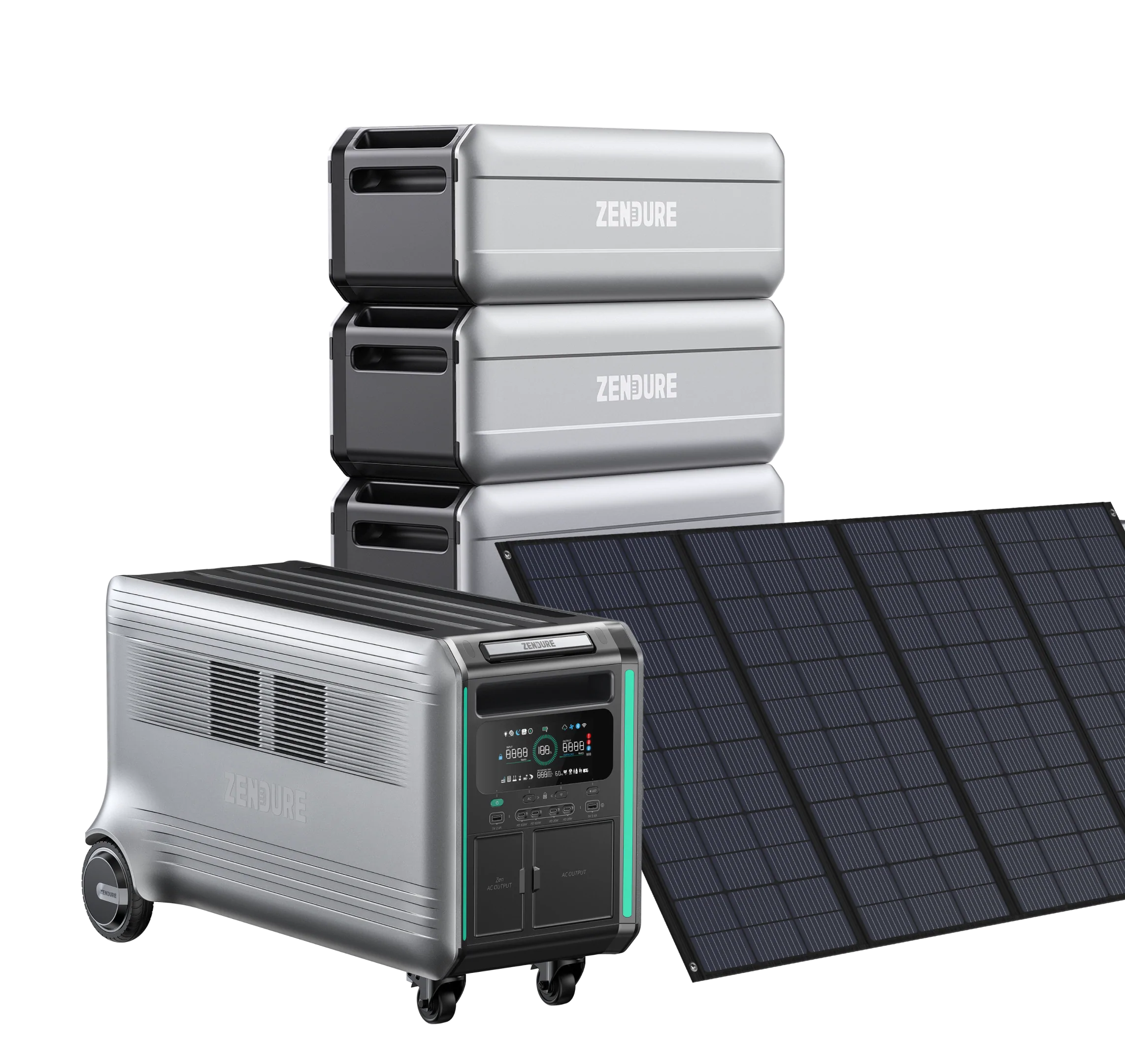 Zendure 3800W Output/6600W Plug and Play Solar Generator w/Dual Voltage  Output with 2 400W Solar Panels SBV4600ZD400-2 - The Home Depot