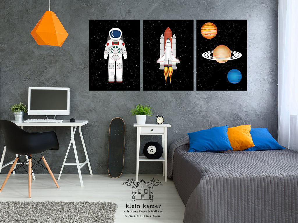 3 Set | Astronaut | Planets | Space