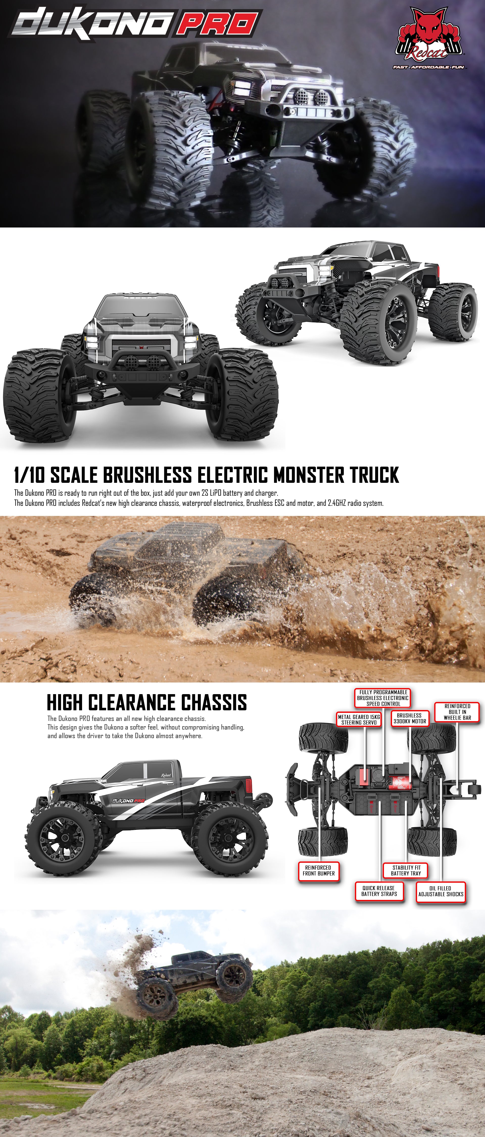 brushless electric monster truck