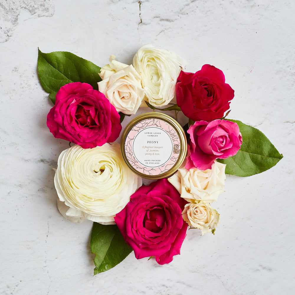 Peony Flower Candle – LUXQUEEN CANDLES