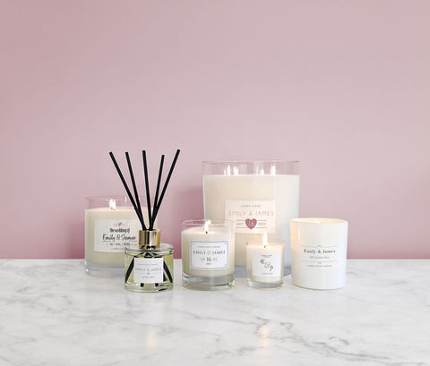 Image of scented wedding candles from Lower Lodge Candles