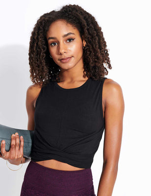 Alo Yoga womens Elevate Tank Shirt, Black, X-Small  