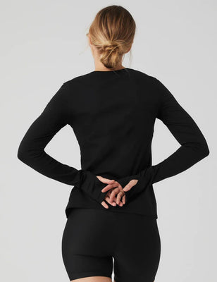 Alosoft Finesse Long Sleeve - White – Alo Yoga Mexico