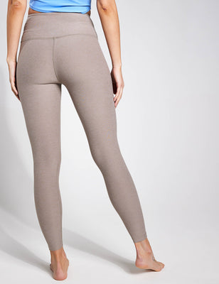 Beyond Yoga Make a Slash High Waisted Gray & Stormy Legging Size L SO Soft