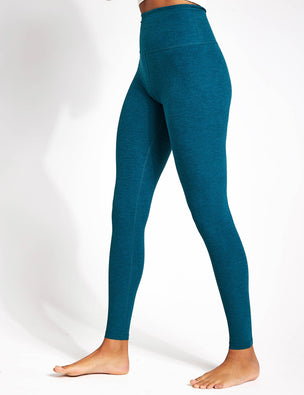 Beyond Yoga Spacedye Legging Blue Glow Heather Large NWT MSRP $97