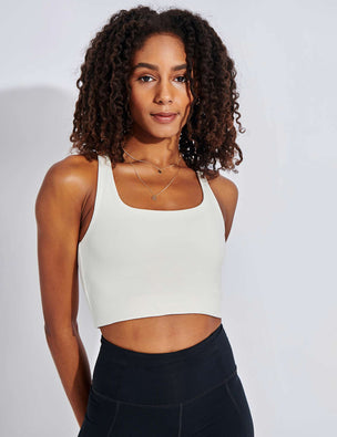 HAKURYU, Crop Tops for Women with Built in Bra Sports Bras Yoga Bra Top  Cropped Camisole（BK）, Size : L