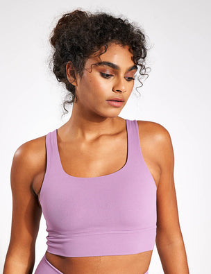 Nike Women's Victory Compression Sports Bra Medium Violet/White