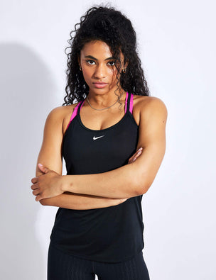 Nike Women's Yoga Luxe Crop Tank Top, Tight Fit, Sleeveless, Dri