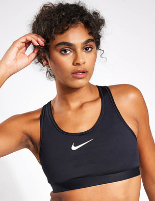 Nike Swoosh Dri-FIT Women's Sports Bra - Cargo Khaki/White