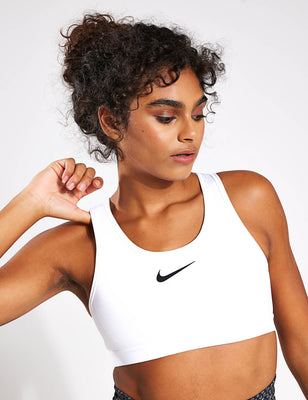 Nike, Swoosh High Support Bra - Black/Grey/White