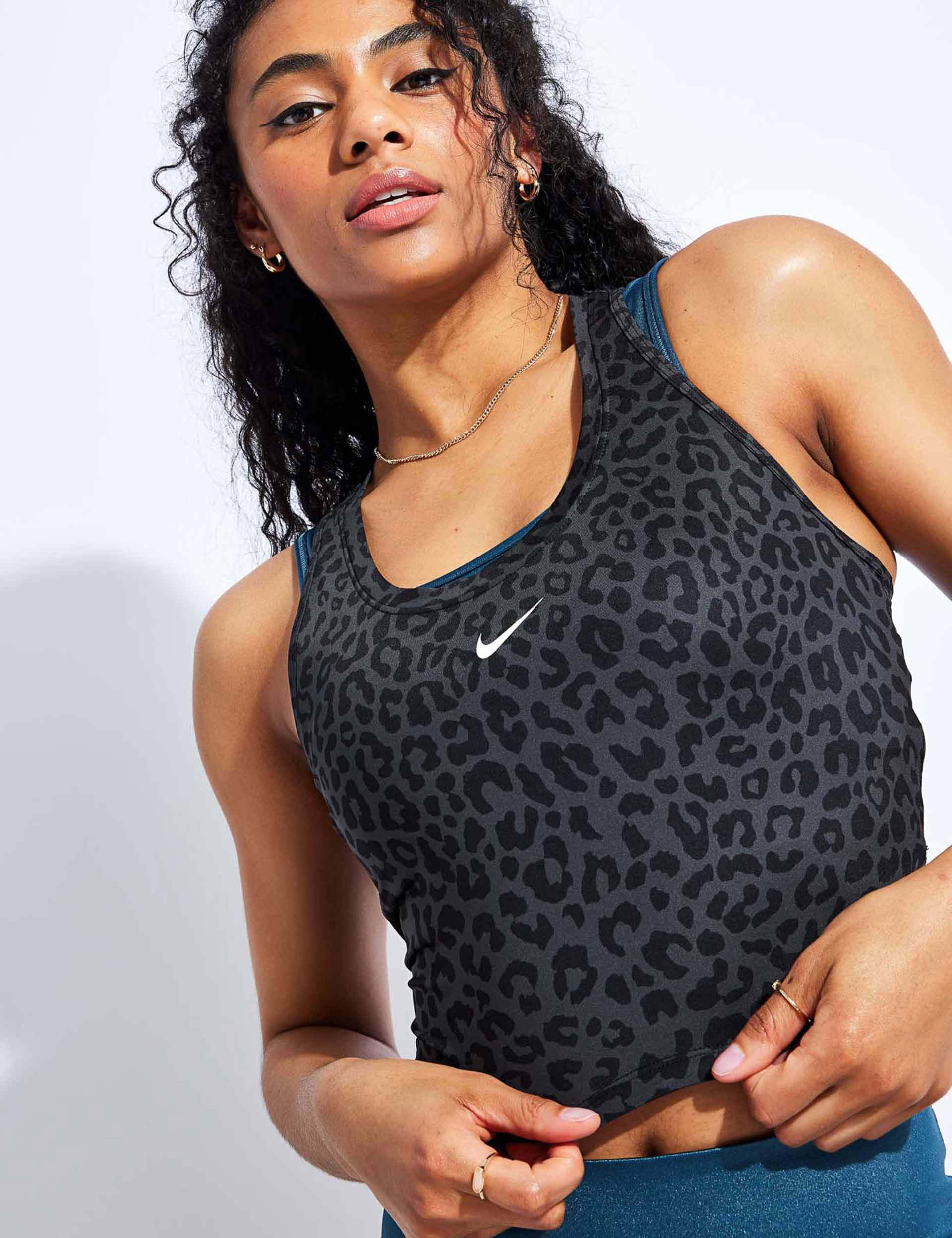 Nike | Dri-FIT Slim Fit Tank Smoke Grey/White | The Sports Edit