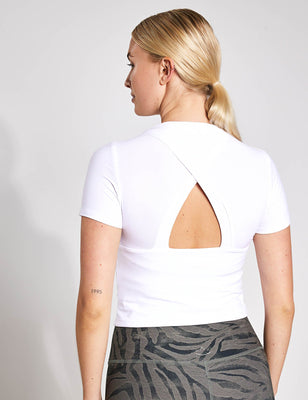 Featherweight High Tied Cropped Tank, Beyond Yoga