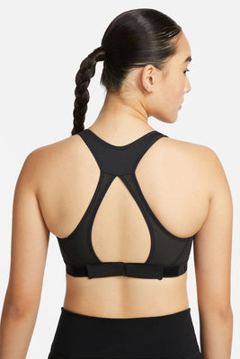Nike - Dri-FIT Swish High Support Sports Bra in Black/Iron Grey/White at  Nordstrom