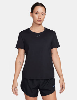 Nike Women's Yoga Short-sleeve Top In Grey