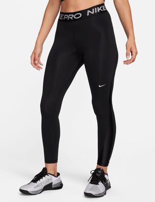 Nike Pro Mid-Rise sportlegging dames anthracite black white