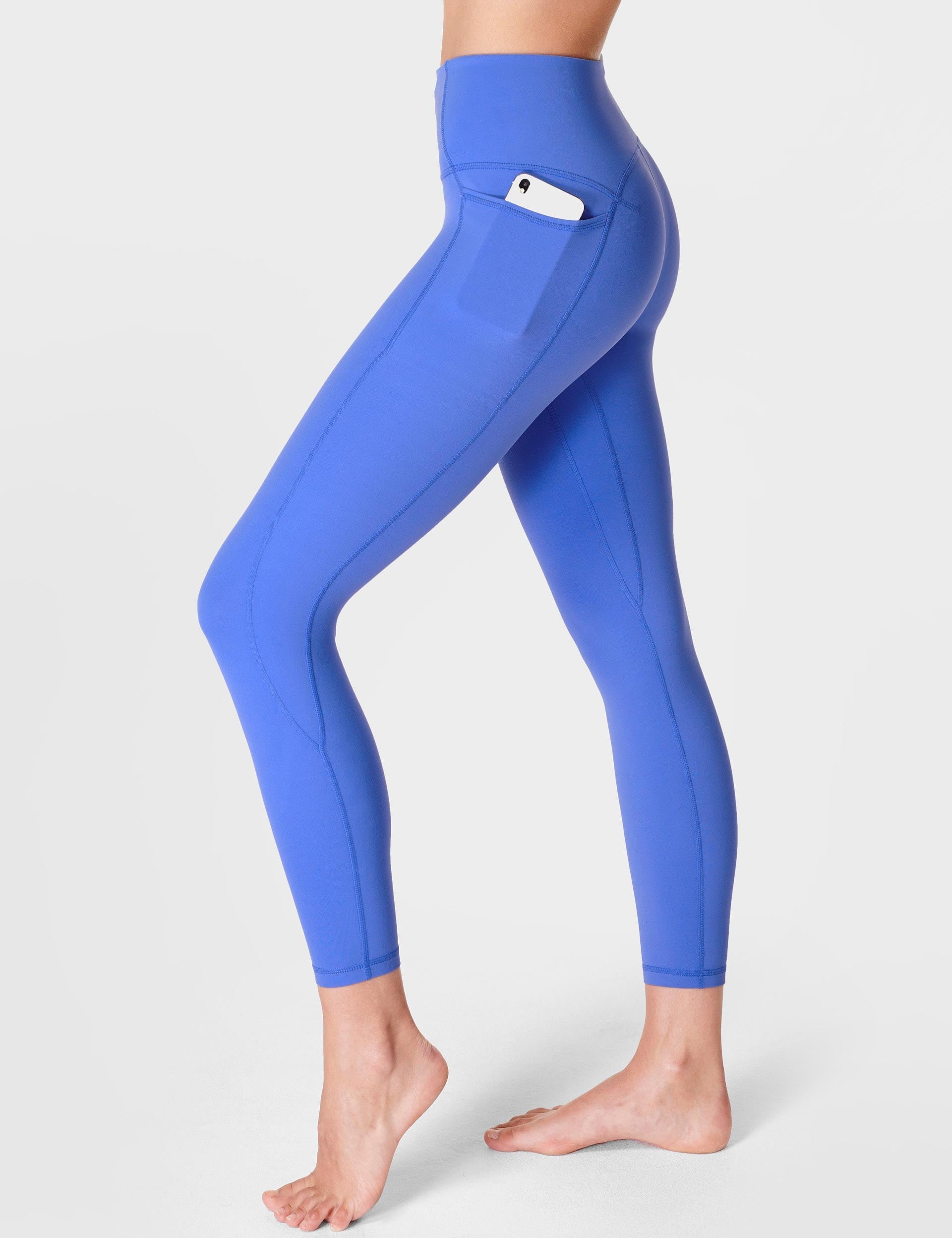 sweaty betty super soft 7/8 leggings colour theory - calm blue - xs