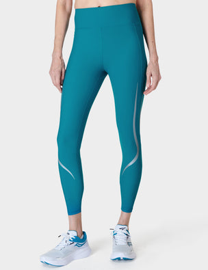 Super Soft Yoga Leggings - Reef Teal Blue Marl, Women's Leggings