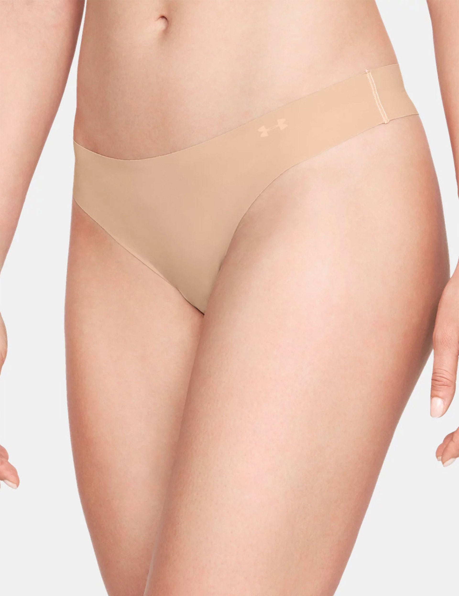 Under Armour | Pure Stretch Thong 3-Pack - Nude | The Sports Edit