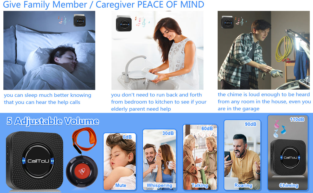 Caregiver Pager Wireless Caregiver Pager Best Medical Alert System Calltou