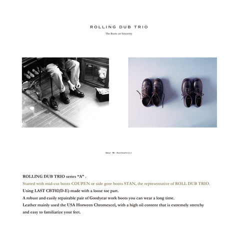 ROLIING DUB TRIO series A – THE BOOTS SHOP ONLINE